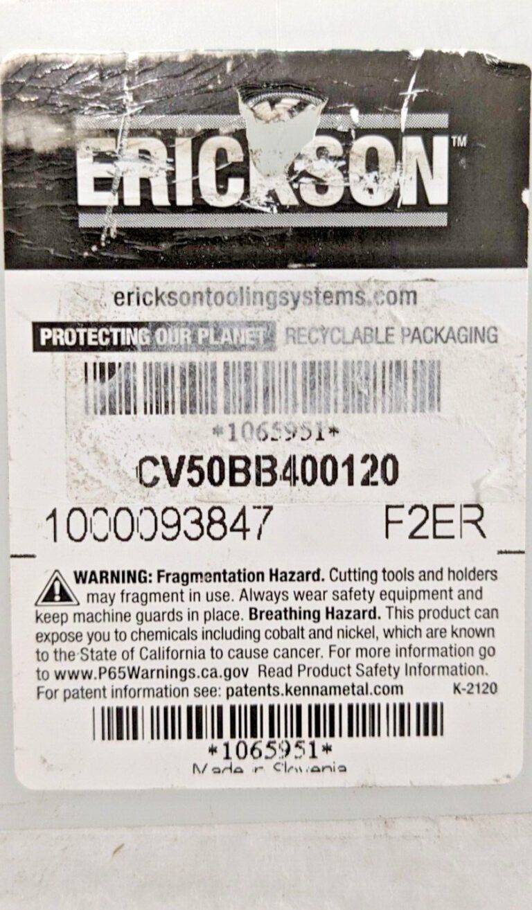 Erickson Rotary Tool Holder Blank CAT50 16" OAL CV50BB400120 1065951