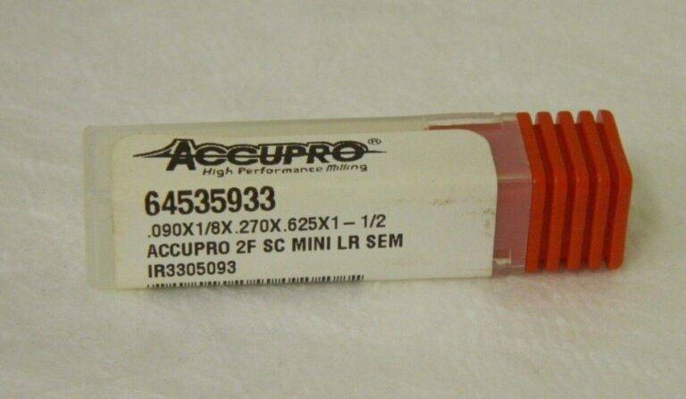 Accupro 64535933 0.09" X 1/8" X 0.27" X 1-1/2" 2FL SC Square End Mill Lot of 2