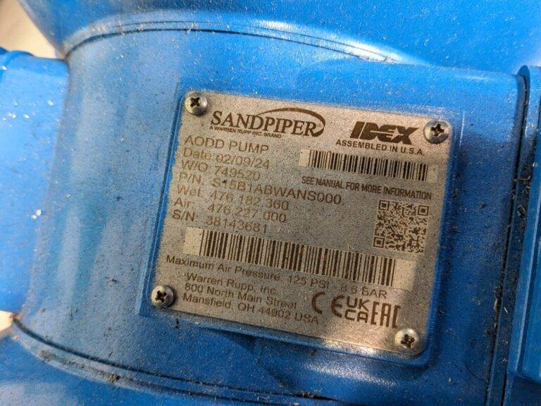 Sandpiper Air Operated Double Diaphragm Pump S15B1ABWANS000 Parts / Repair