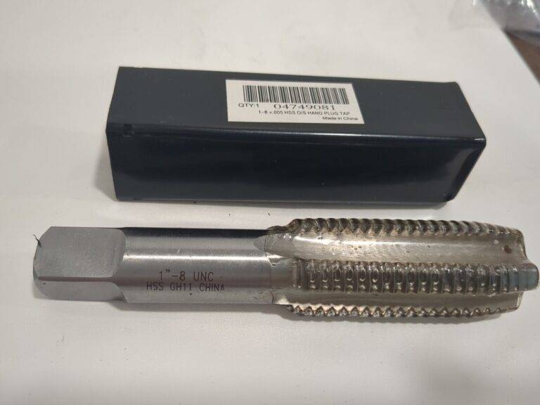 Straight Flute Tap: 1-8 UNC, 4 Fl HSS Bright/Uncoated Finish JY4749081