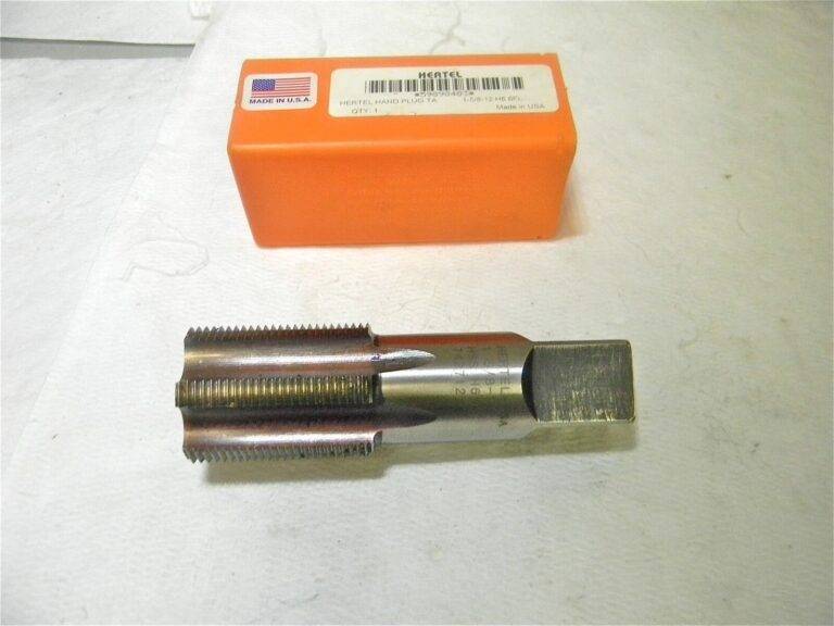 Hertel HSS STD Hand Plug Tap 1-4/8"-12 UNS 6Fl RH 5" OAL 59898403