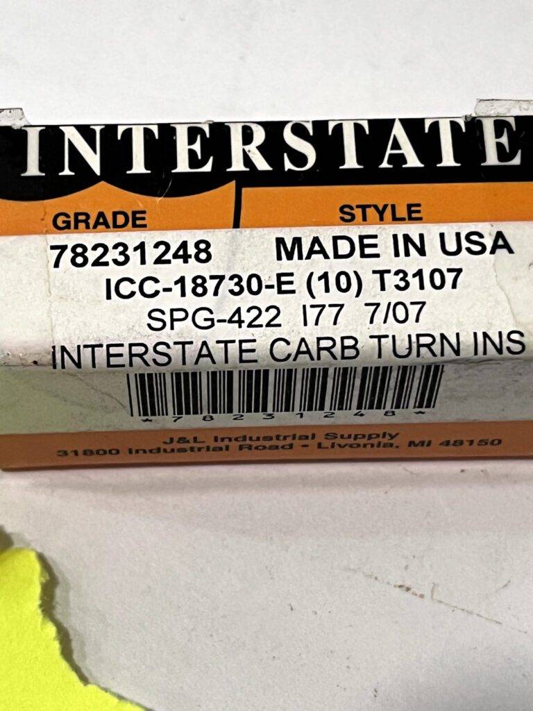 Interstate SPG422 C7 Carbide Turning Insert pack of 10 ICC-18730-E