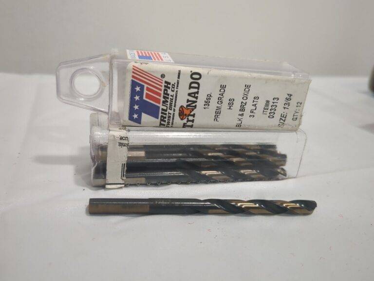 TRIUMPH 8pk Mechanics Drill Bit: 13/64" Dia HSS Split Point 033313