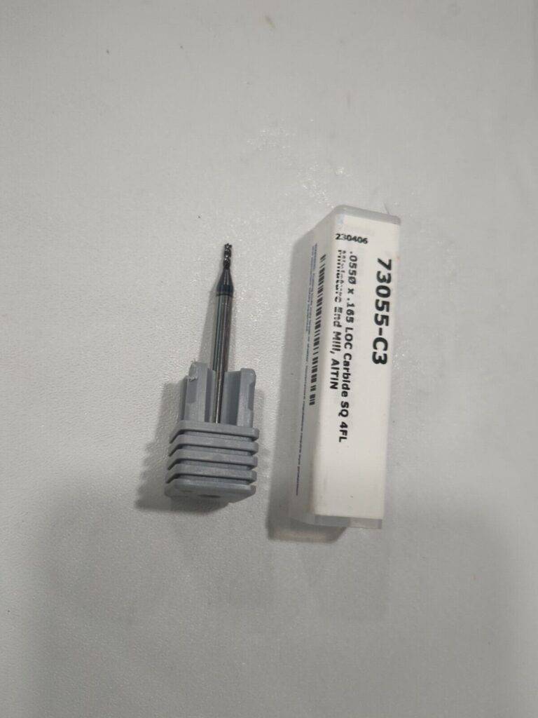 HARVEY TOOL Square End Mill: 1.40 mm Dia, 4 Fl Solid Carbide 73055-C3