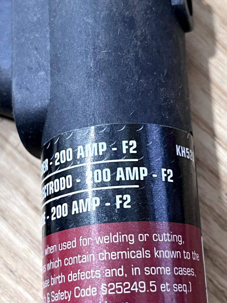 Lincoln Electric 200 AMP Welding Electrode Holder KH520 F2 Black Handle Tool