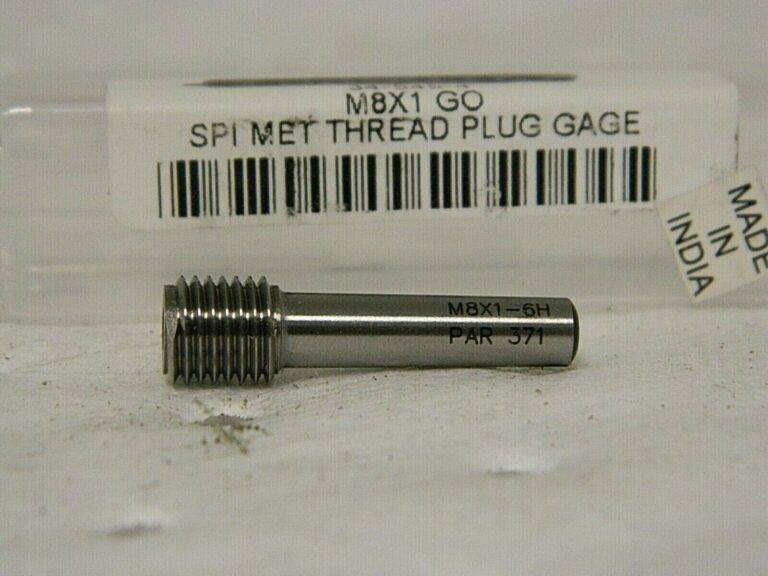 SPI Single End Plug Thread Go Gage M8x1 Class 6H 34-545-4
