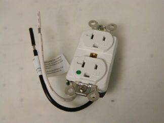 Hubbell Self Grounding Duplex Receptacle 125 VAC 20A HBL8300SGWA