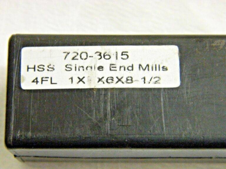 MHC Square End Mill HSS RH 1"x1"x6"x8-1/2" 4FL 720-3615
