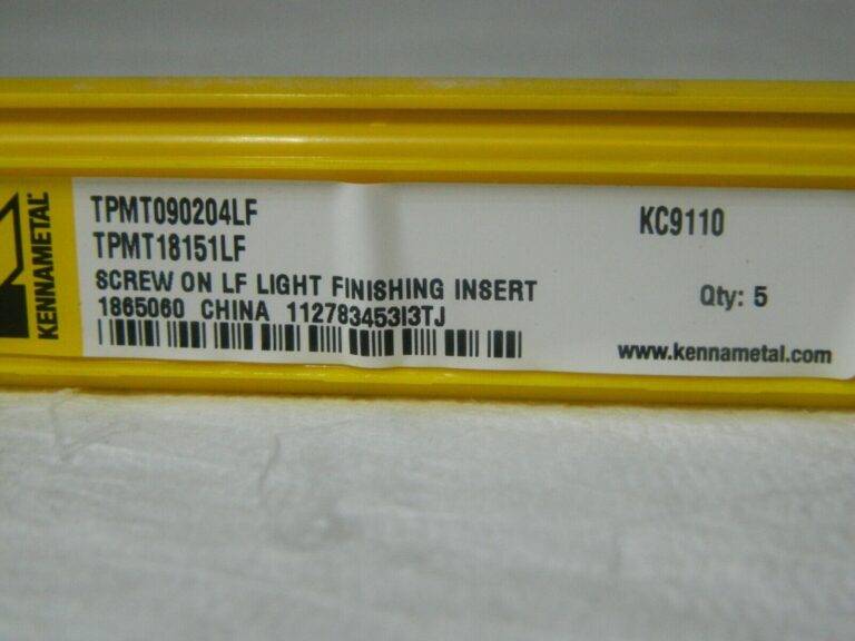 Kennametal Carbide Turning Insert TPMT1.81.51 LF KC9110 QTY 5 1865060