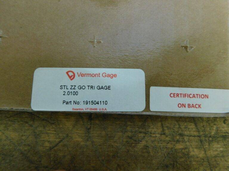 Vermont Gage STL ZZ GO TRI Gage 2.0100 191504100