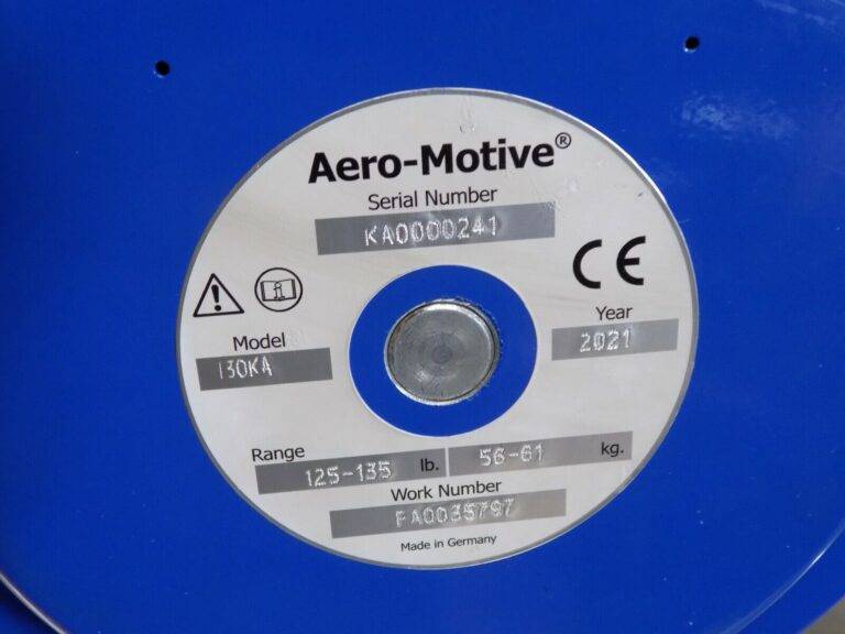 Aero Motive Heavy Duty Industrial Balancer 125 lb - 135 lb Range 130KA Defective