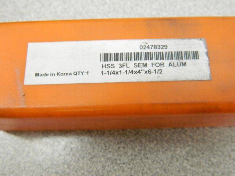 HERTEL HSS Square End Mill 1-1/4″ Dia, 3 Flutes, 4″ LOC 42 ° Helix 02478329