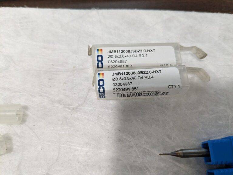SECO 2pk of Ball End Mills: 0.80 mm Dia 2 Fl Solid Carbide 03204987