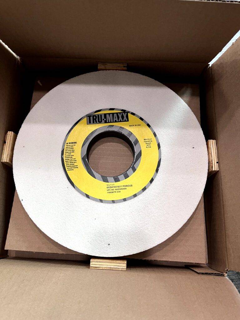 TRU-MAXX Surface Grinding Wheel: 12" Dia, 1" Thick, 3" Arbor, 60 Grit QTY 2