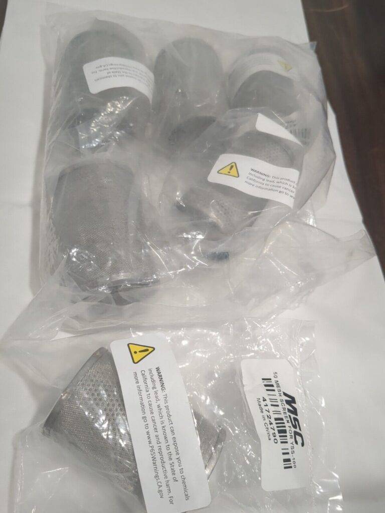 6pk of Stainless Steel Valve Strainer Screen Mesh Size 50 9710023885JP