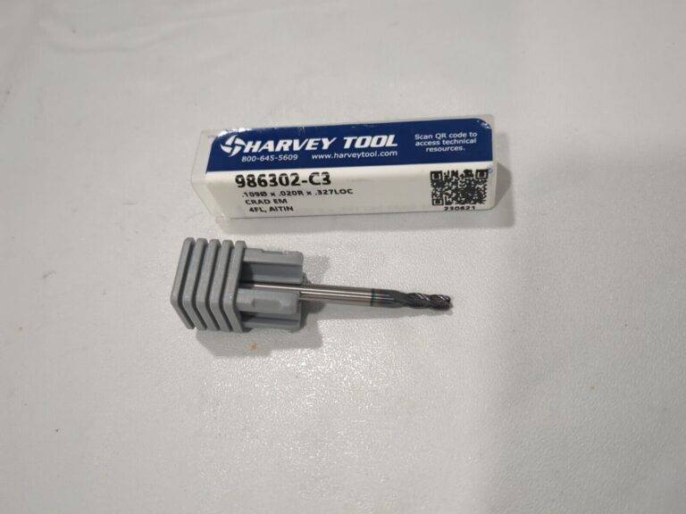 HARVEY TOOL Corner Radius End Mill 0.1090" Dia 4 Fl Solid Carbide 986302-C3