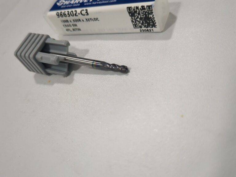 HARVEY TOOL Corner Radius End Mill 0.1090" Dia 4 Fl Solid Carbide 986302-C3