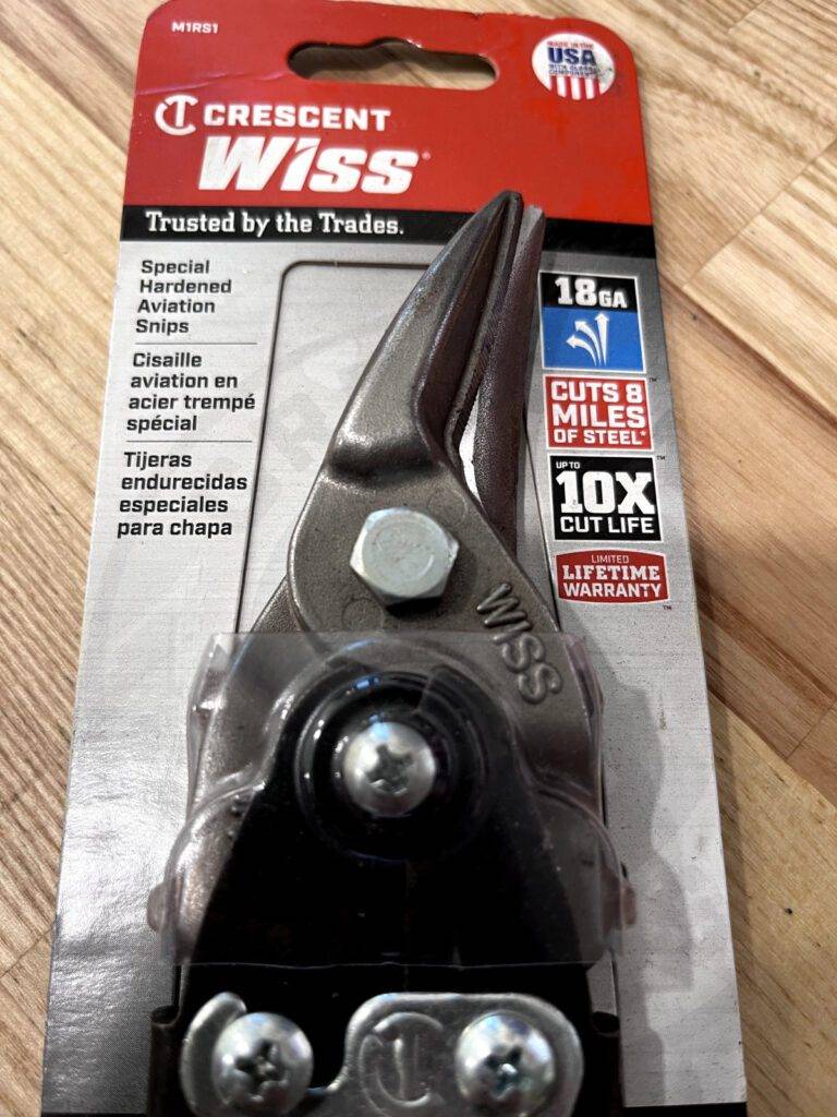 crescent Aviation Snips: 9-3/4″ OAL, 1-3/8″ LOC, Jaw: Molybdenum Steel Blades