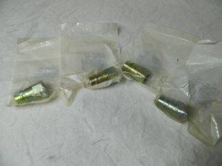 Parker 3/8"NPT Steel Hydraulic Hose Valved Nipples Qty 4 60N6-6F
