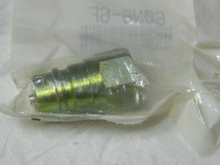 Parker 3/8"NPT Steel Hydraulic Hose Valved Nipples Qty 4 60N6-6F
