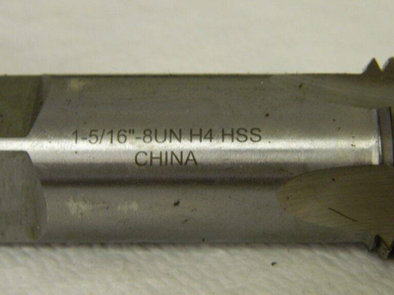 Interstate Straight Flute Standard Hand Tap 1-5/16-8 UNC H4 4FL 04871034