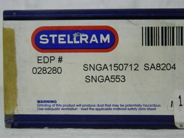 Stellram Ceramic Turning Inserts SNGA553 Grade SA8204 Qty 8 028280