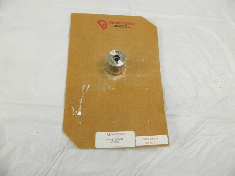 Vermont Gage Class X Plus Steel Pin Gage Go 1.0750” Plus Tolerance 191202110