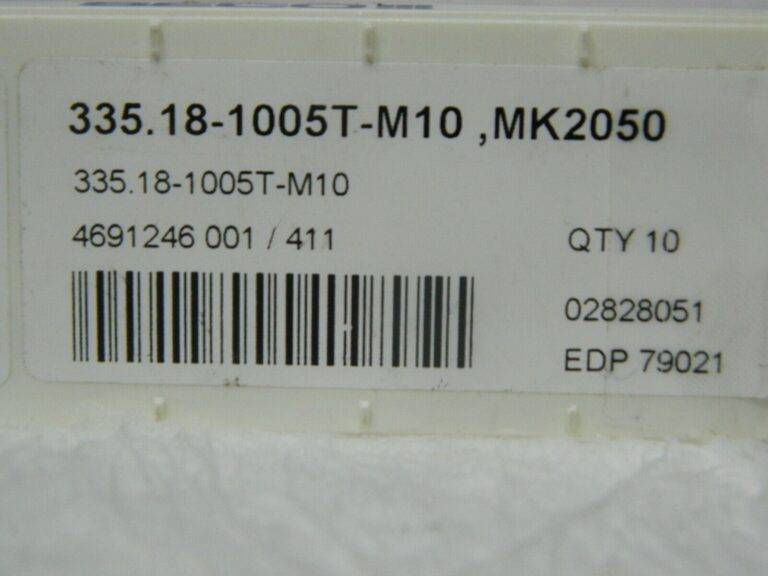 Seco Carbide Milling Inserts 335.18-1005T-M10 Grade MK2050 Qty 10 79021