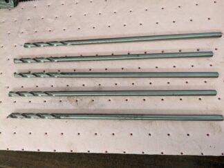 CLEVELAND Aircraft Extension Drill Bits 5pk 21/64″ Dia, 135 ° Point HSS C13193