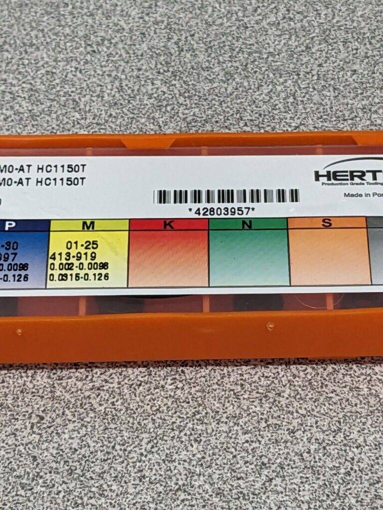 HERTEL Turning Insert: RCMT 0803M0–AT HC1150T, Solid Carbide Qty 10 42803957