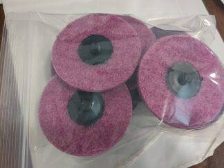 SUPERIOR ABRASIVES 12pk QuickChange Disc Type R 3"Dia Aluminum Oxide Non-Woven