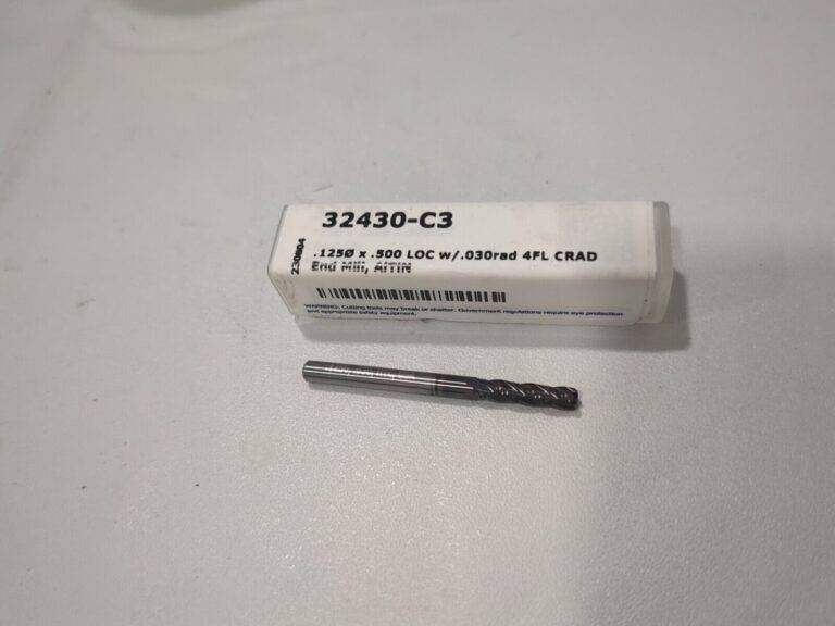 HARVEY TOOL Corner Radius End Mill: 1/8" Dia 4 Flute, Solid Carbide 32430-C3