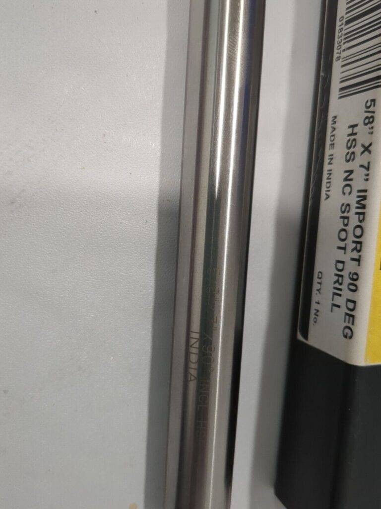 Spotting Drill: 5/8" Dia, 90 ° Point, 7" OAL HSS 1944296005800X7