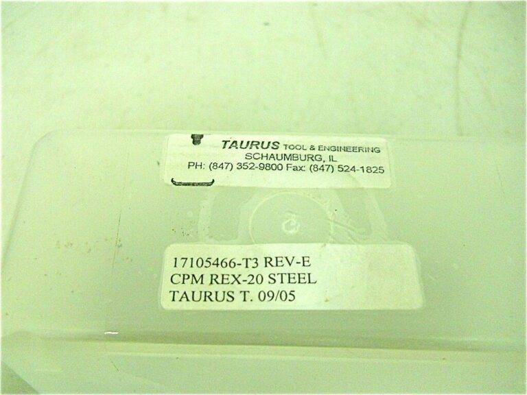 Taurus Rev-E 9.5mm 4-Flute RH 2 3/4" OAL Fly Cutters Qty. 20 Tool 17105466-T3