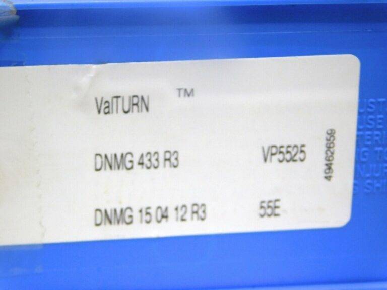 Valenite Carbide Turning Inserts DNMG433R355E Grade-VP5525 Qty 10 01523