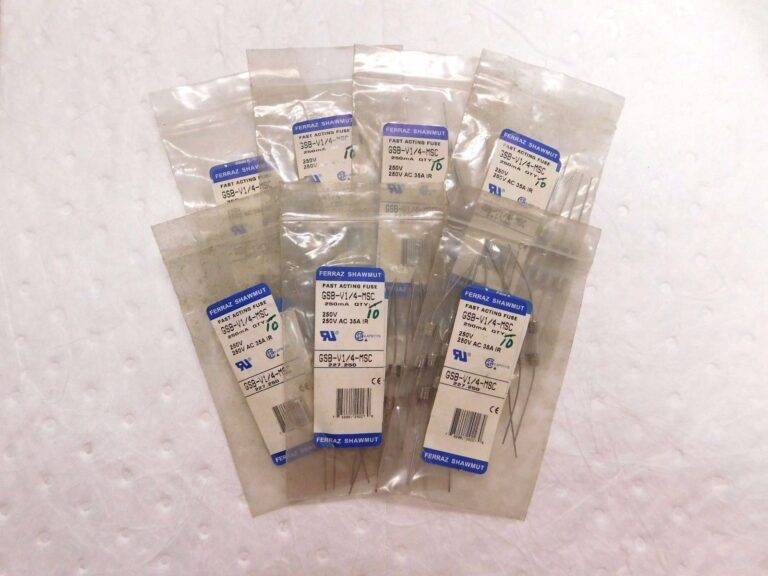 Ferraz Shawmut Fast Acting Mini Glass Fuse 250V 0.25A 10PK #GSB-V1/4