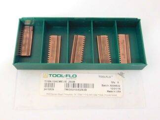 Tool-Flo Carbide Thread Mill Inserts TI15N-10ACME-I/E Grade ZS3B Qty 5 TMID0210I