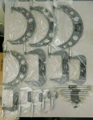 Professional Mechanical Outside Micrometer Set 0 to 12" Range 12 Piece 06400592