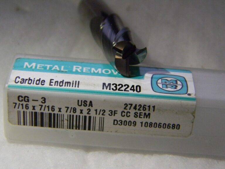 Metal Removal 7/16" x 7/16" x 7/8" x 2-1/2" 3FL Single End Mill M32240