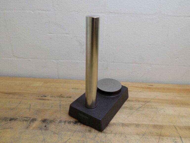 SPI Comparator Gage Stand 3-5/8" Flat Anvil 8" x 5" Meehanite Cast Iron Base