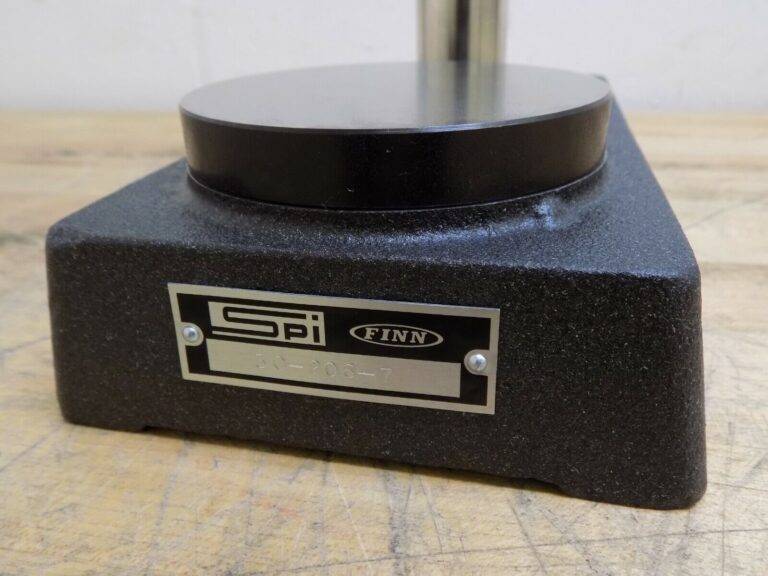 SPI Comparator Gage Stand 3-5/8" Flat Anvil 8" x 5" Meehanite Cast Iron Base