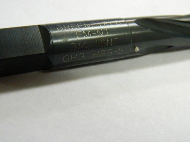 Greenfield Bottom Spiral Tap 3/4 - 16 GH3 NF 4FL HSS-E 87528