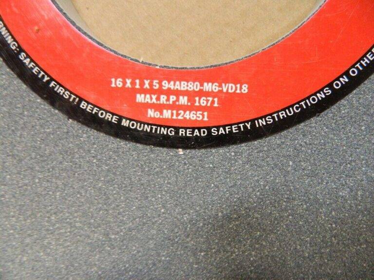 CGW 16″ Diam x 5″ Hole x 1″ Wide Centerless & Cylindrical Grinding Wheel