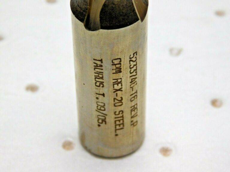 Taurus Tools Recess Mill CPM REX-20 Steel 3-1/2" OAL 4FL QTY 10 5233746-T6 REV.P