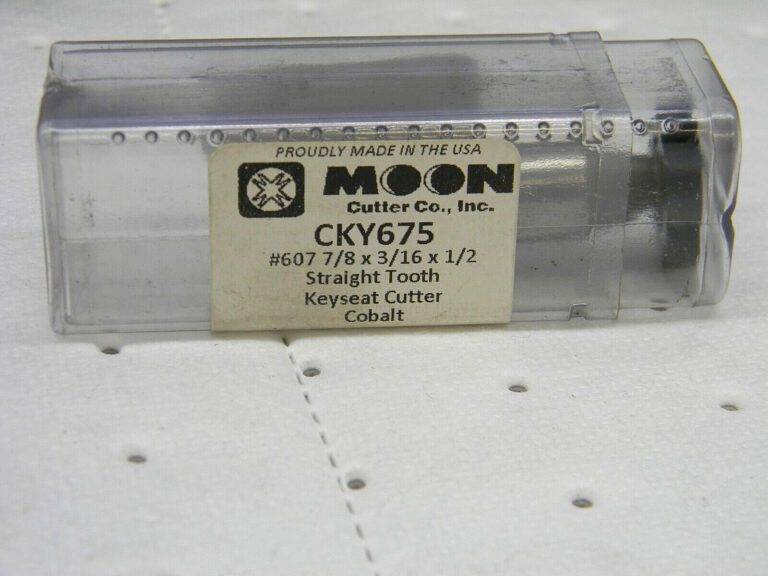 MOON CUTTER Straight-Tooth Woodruff Keyseat Cutter ANSI 607 7/8″ Cut Diam CKY675