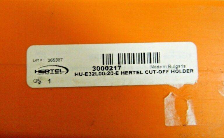 Hertel Indexable Grooving Cutoff Toolholder 1-1/4"x1-1/4" HU-E32L00-20-E 3000217