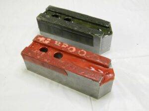 H & R Soft Lathe Chuck Jaw: Serrated 2″OAW, 2″OAH, 6-1/4″OAL Qty 2 HR-112-2.0-OP