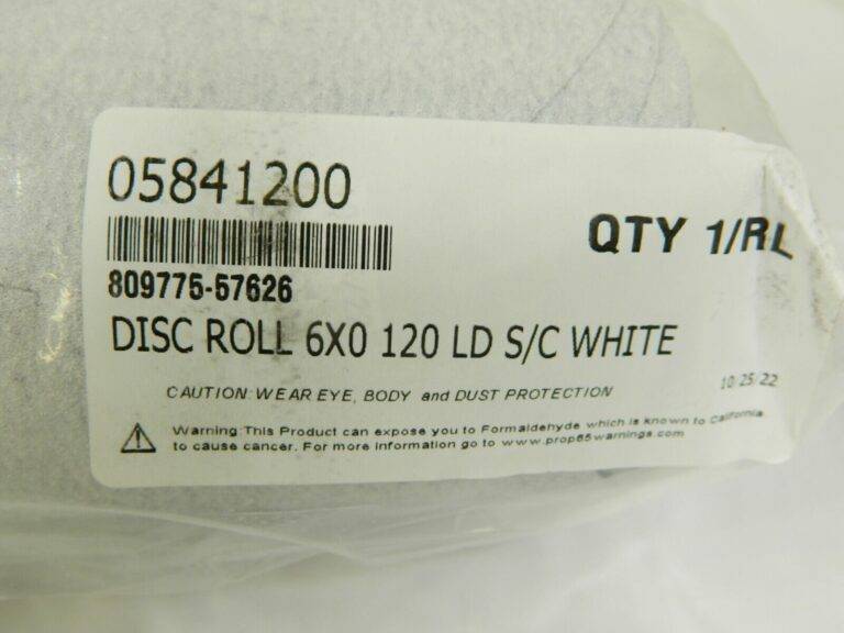 Disc Roll: 6″ Dia, 120 Grit, Silicon Carbide Qty 2 Rolls (200 Pcs) 809775-57626