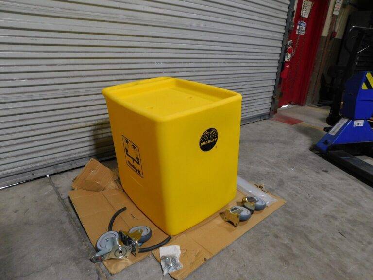 Bradley 56 Gallon Eye Wash Station Waste Cart S19-399
