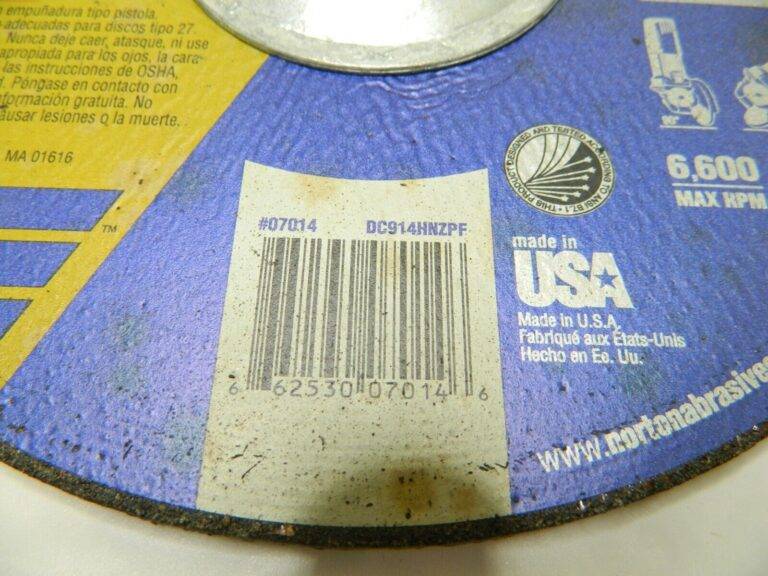 NORTON Depressed Center Wheel: Type 27, 9″ Dia, Ceramic Qty 10 66253007014